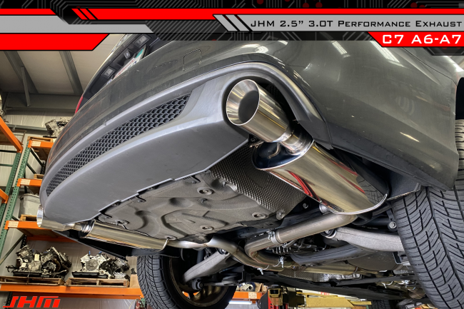 JHM Exhaust - - 2.5" Performance Cat-back for C7 A6-A7 3.0T (2012-2014)