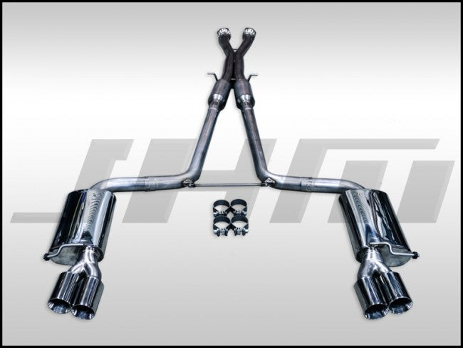 JHM Exhaust - Cat-Back - C6-S6 5.2L V10 FSI Stainless Steel 2.75 Inch w X-Pipe