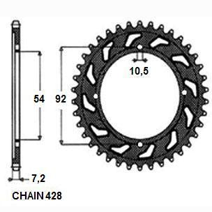 SUNSTAR SUNR1-2046-49 Chain Sprocket