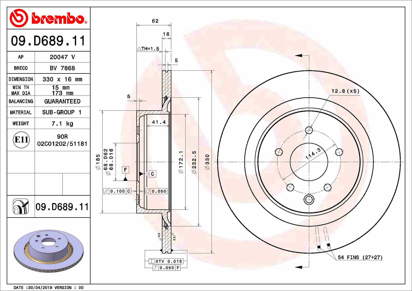 MERITOR MER68326740 Disc Brake Caliper Repair Kit