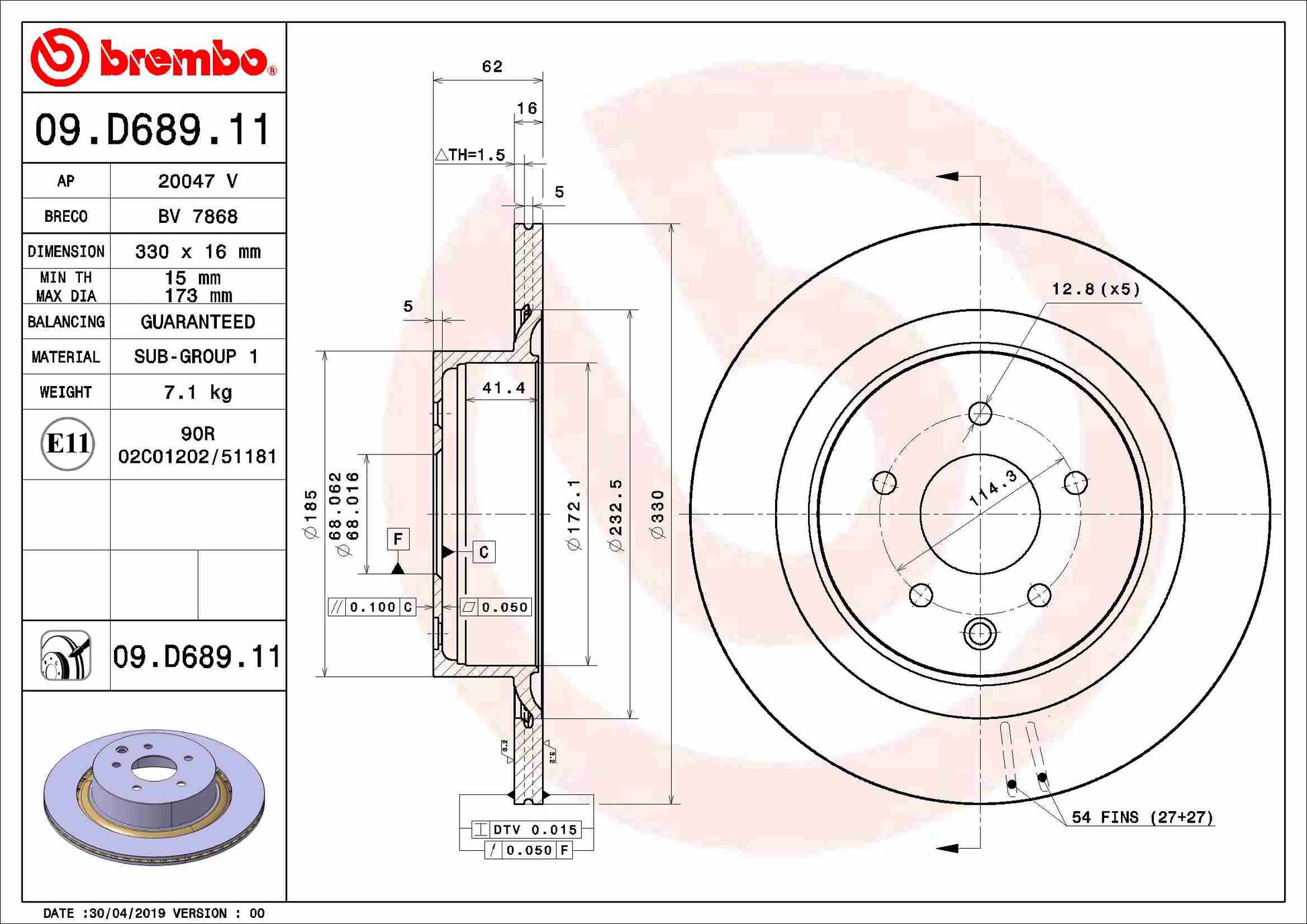 MERITOR MER68326740 Disc Brake Caliper Repair Kit