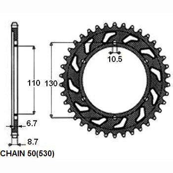 SUNSTAR SUNR1-5480-39 Chain Sprocket