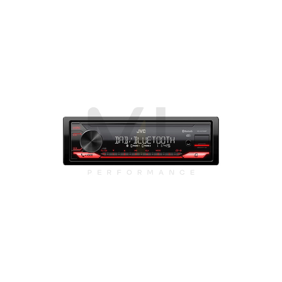 JVC KD-X272DBT Car stereo 1 DIN, 12V, FLAC, MP3, WAV, WMA