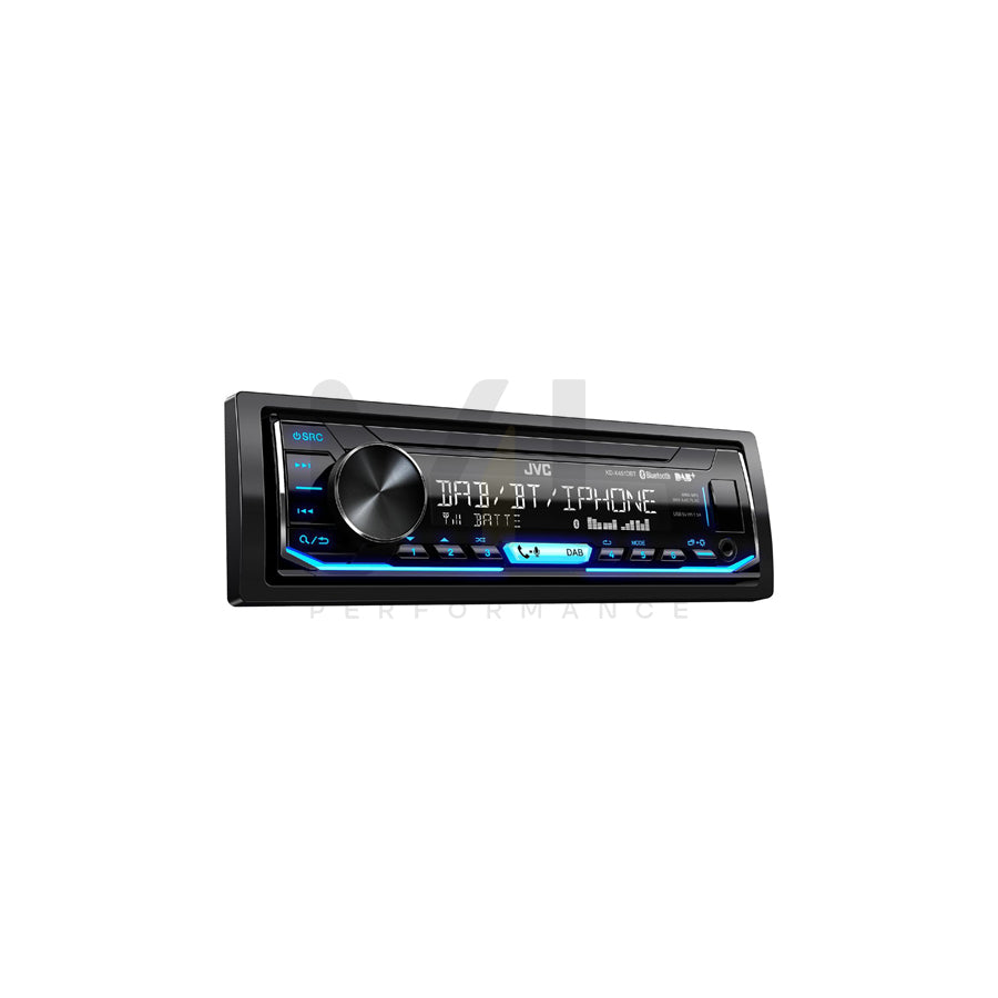 JVC KD-X451DBT Car stereo 1 DIN, AOA 2.0, Made for iPod/iPhone, AAC, FLAC, MP3, WAV, WMA, DAB+ tuner, Spotify