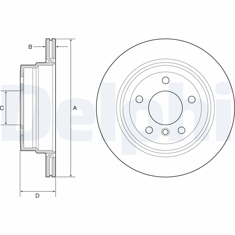 DELPHI BG4946C Brake Disc .