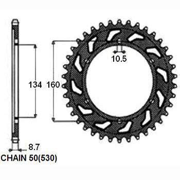 SUNSTAR SUNR1-5635-41 Chain Sprocket