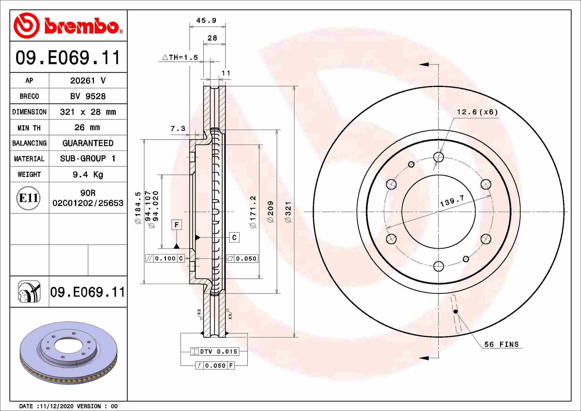 MERITOR MERSJ4078 Disc Brake Caliper Repair Kit