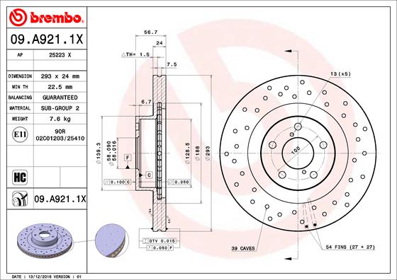 TOURMAX BCF-427 Disc Brake Caliper Repair Kit