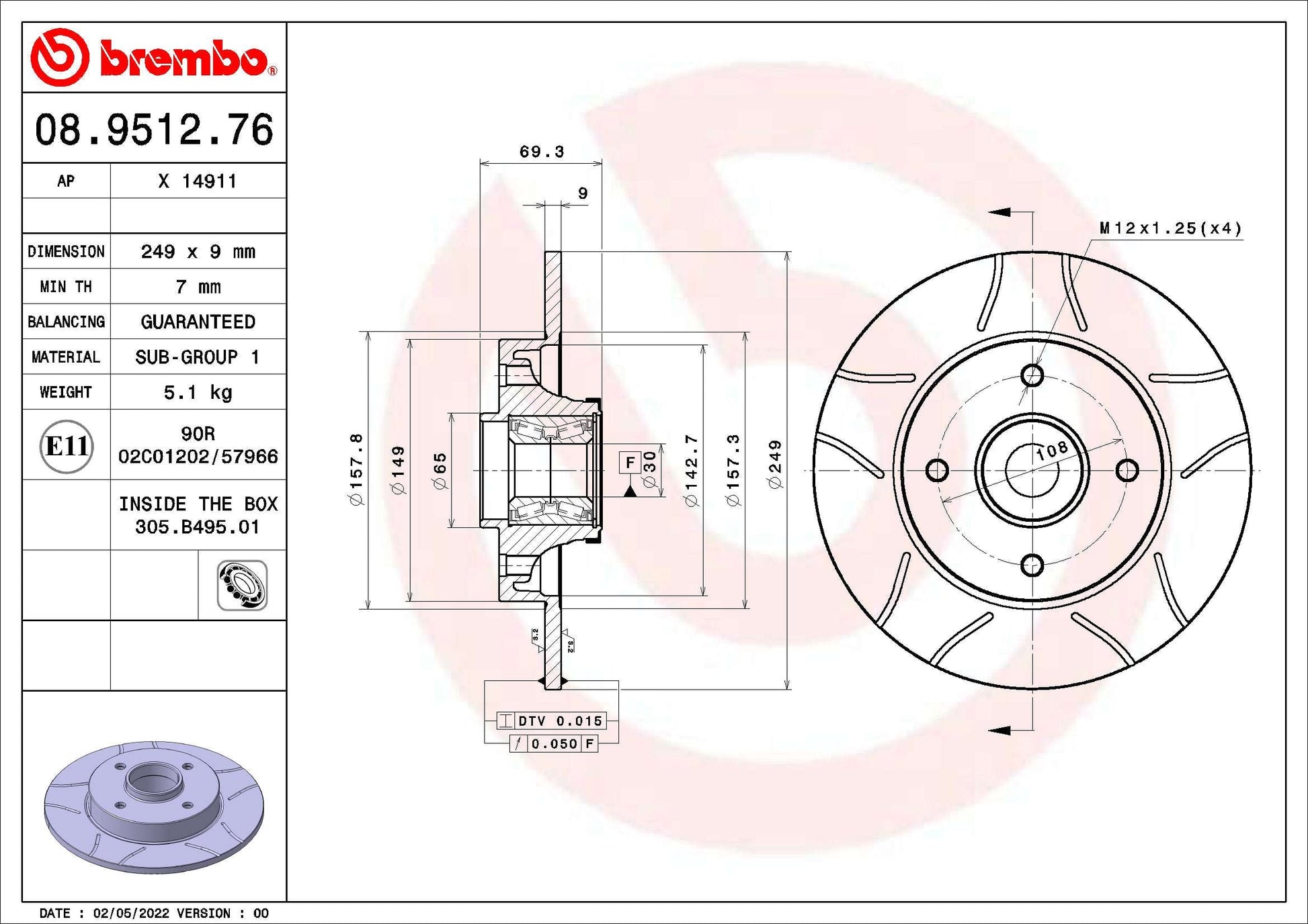 BBP 41412BBP Disc Brake Caliper Repair Kit