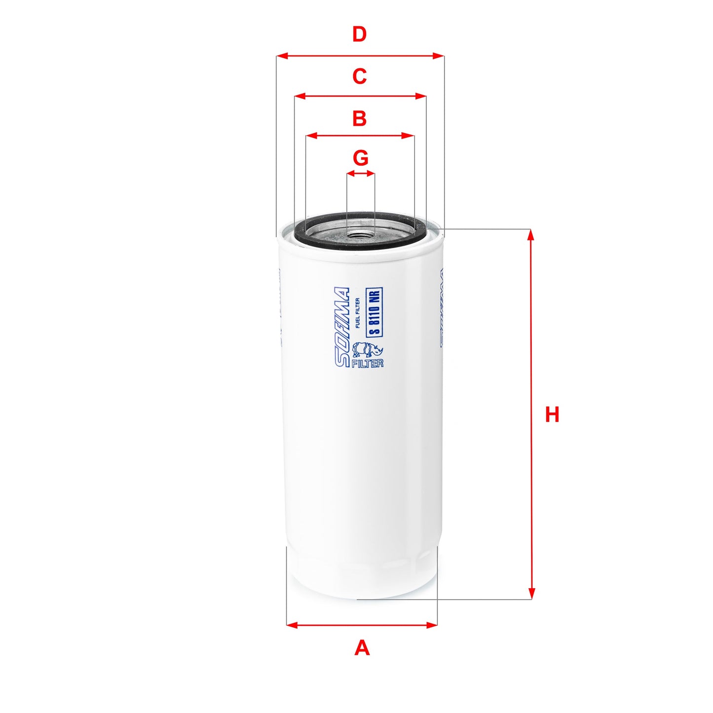 SOFIMA S8110NR Fuel Filter