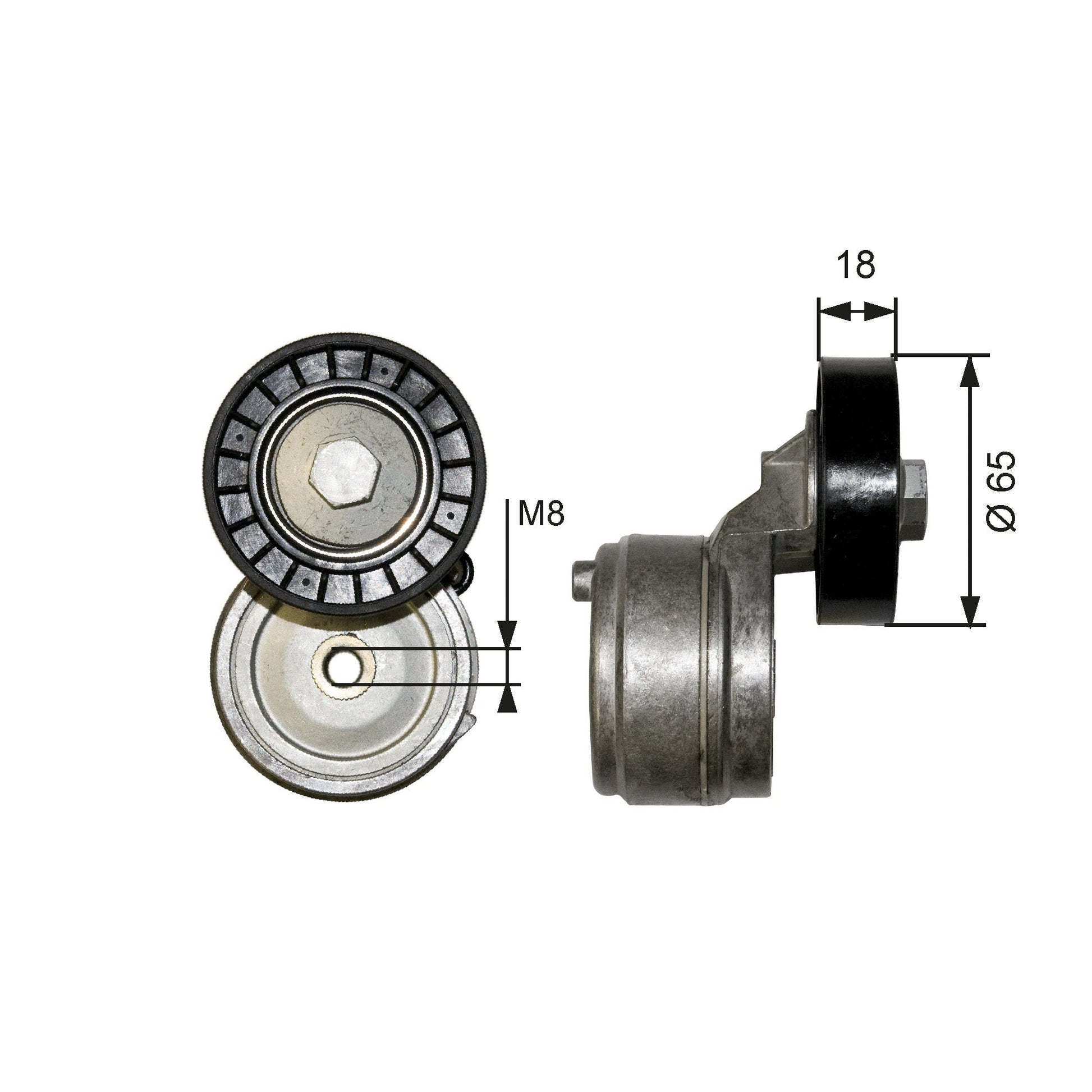 GATES GATT38652 V-Ribbed Belt Tensioner Lever