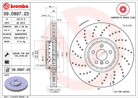 HERTH+BUSS JAKOPARTS J3282013 Disc Brake Caliper Repair Kit