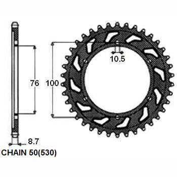 SUNSTAR SUNR1-5226-52 Chain Sprocket