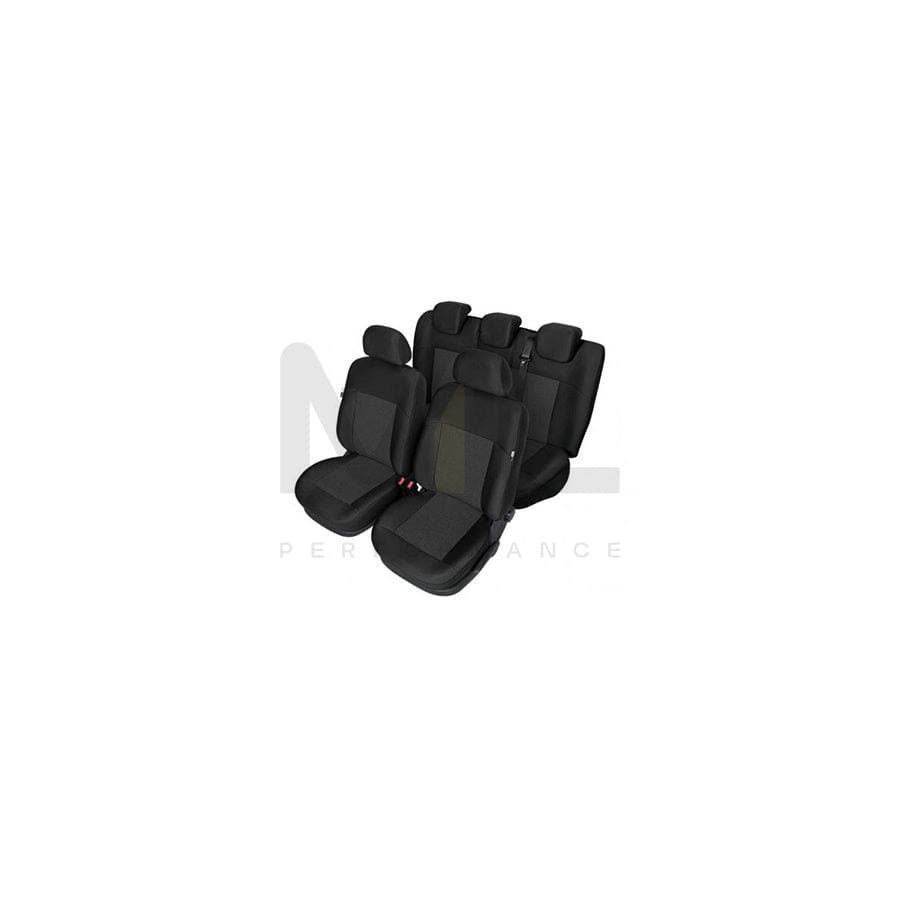 KEGEL 5-2033-233-4017 Car seat cover for VW PASSAT Black, Polyester, Front and Rear