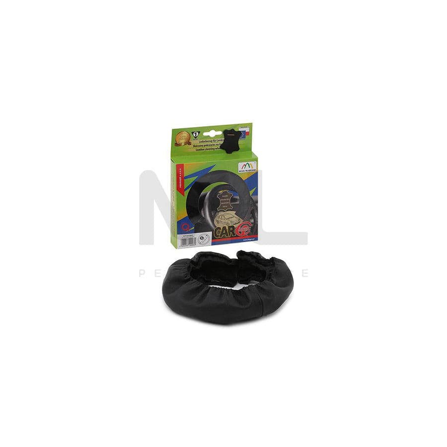 KEGEL 5-3401-989-4010 Steering wheel cover Black, Ø: 36-38cm, Leather, lace up