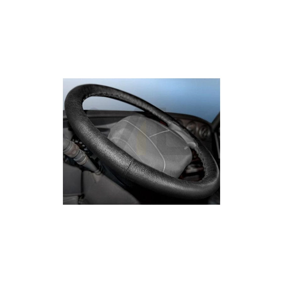 KEGEL 5-3408-989-4010 Steering wheel cover Black, Ø: 40-42cm, Leather, lace up