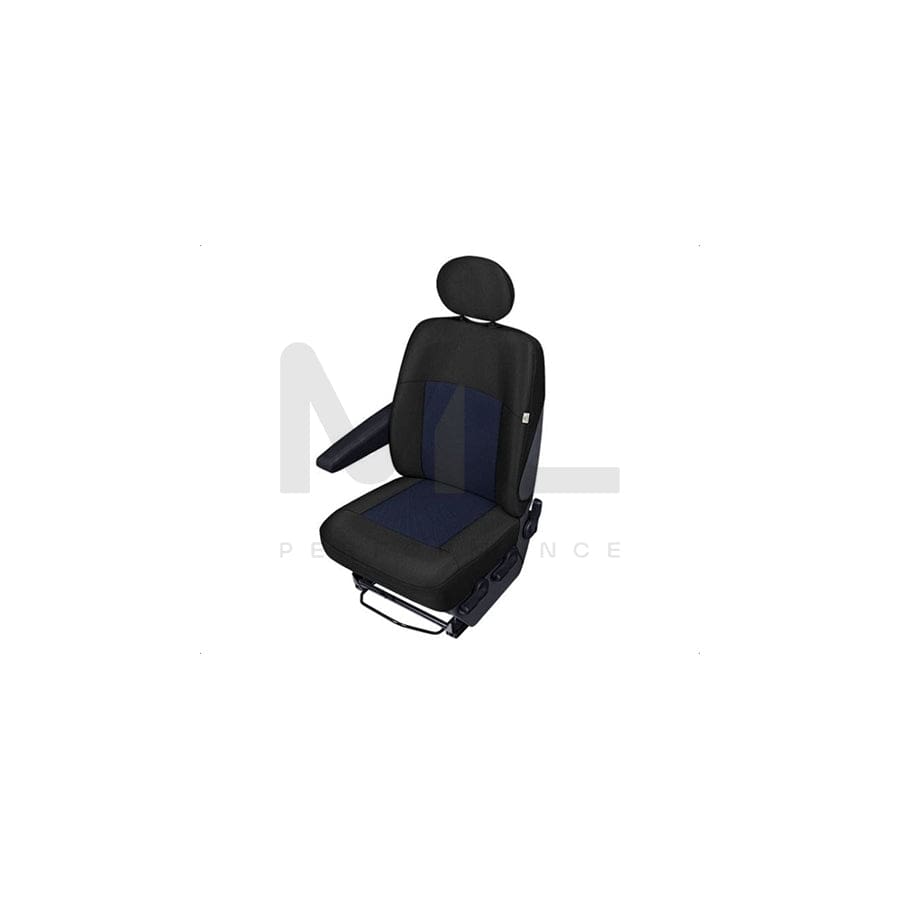 KEGEL Weles II 5-9311-199-4031 Car seat cover Blue/black, Polyester, PU (Polyurethane), Front