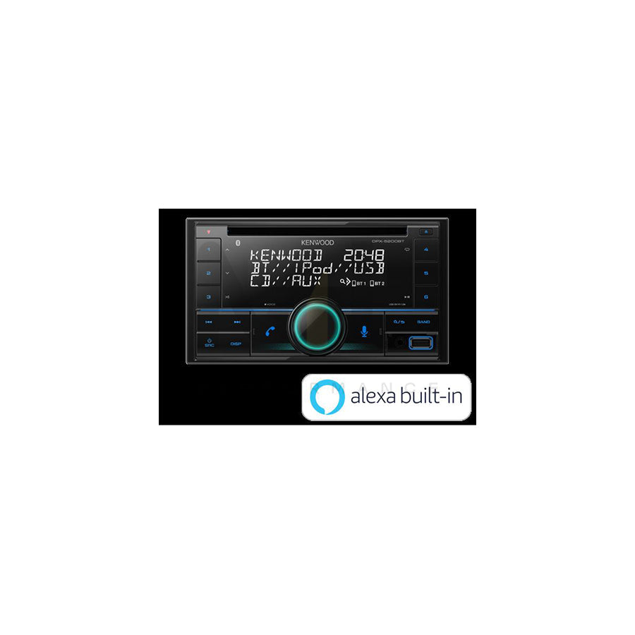 KENWOOD DPX-7200DAB Car stereo Amazon Alexa ready, 2 DIN, 14.4V, AAC, FLAC, MP3, WAV, WMA