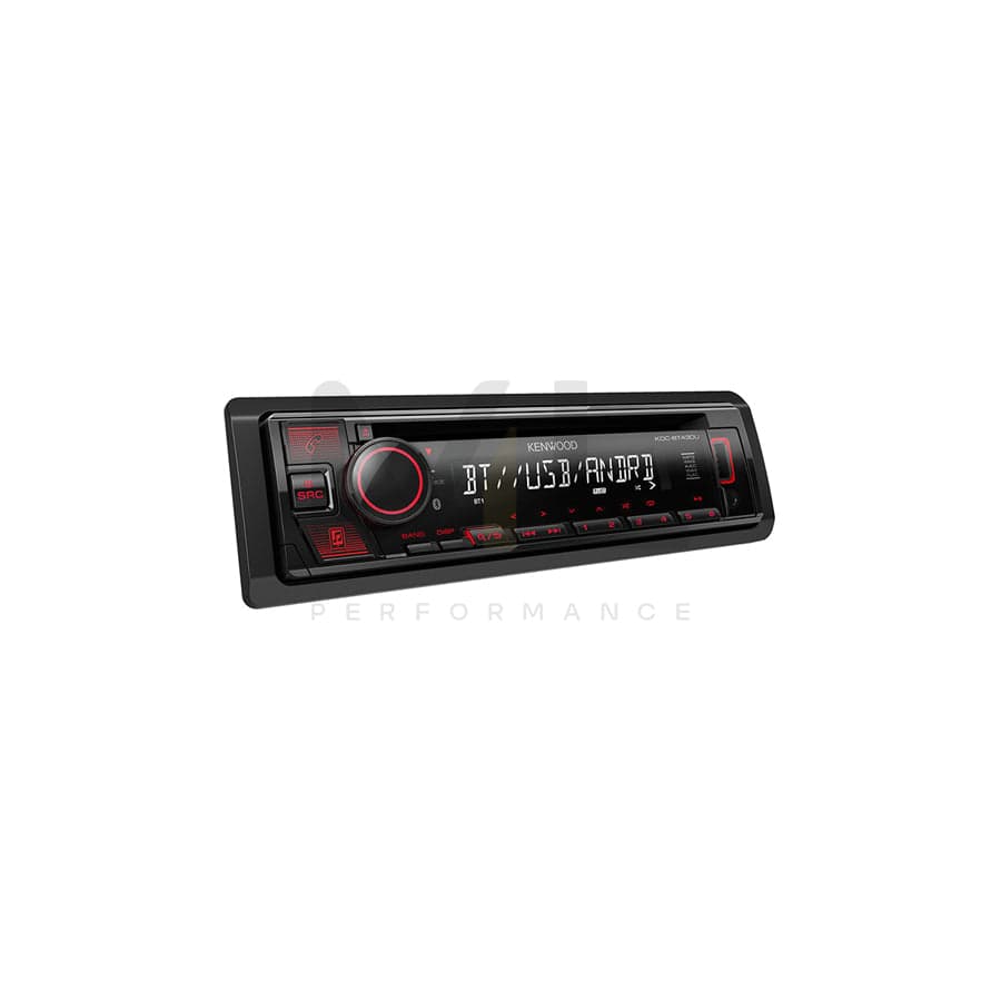 KENWOOD KDC-BT430U Car stereo 1 DIN, AOA 2.0, 14.4V, AAC, FLAC, MP3, WAV, WMA, CD-R/RW, Spotify App Link