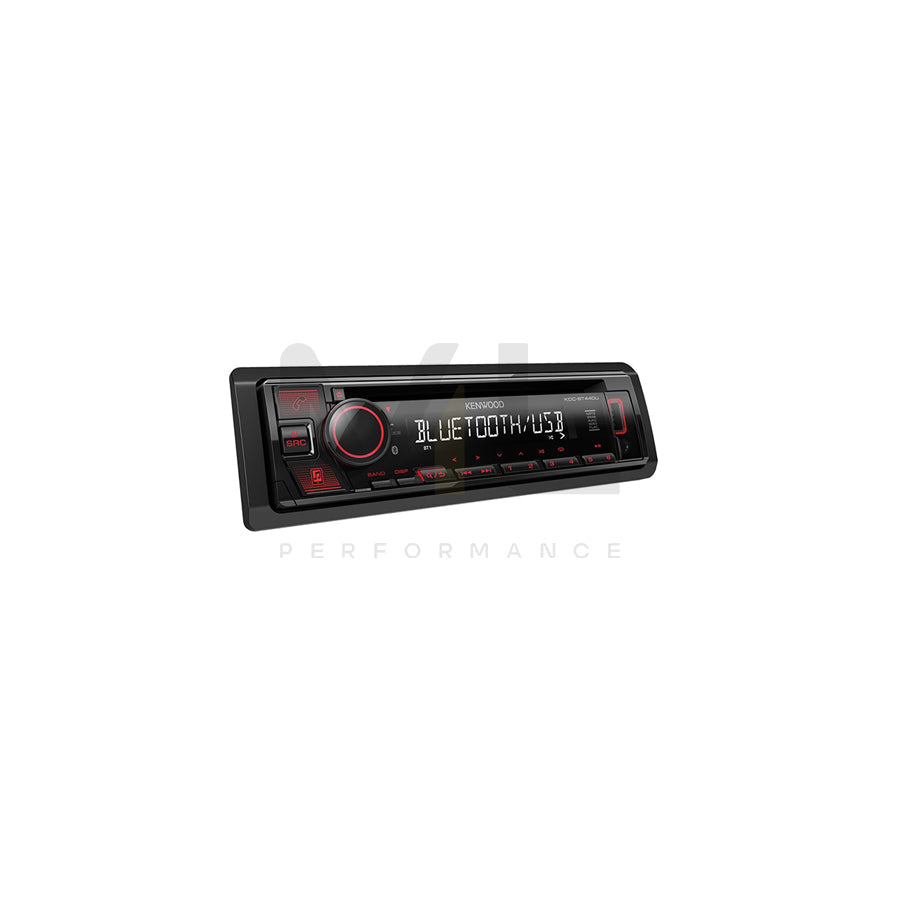KENWOOD KDC-BT440U Car stereo CD/USB/Bluetooth, 1 DIN, 14.4V, AAC, FLAC, MP3, WAV, WMA, with mounting tools, CD-R/RW