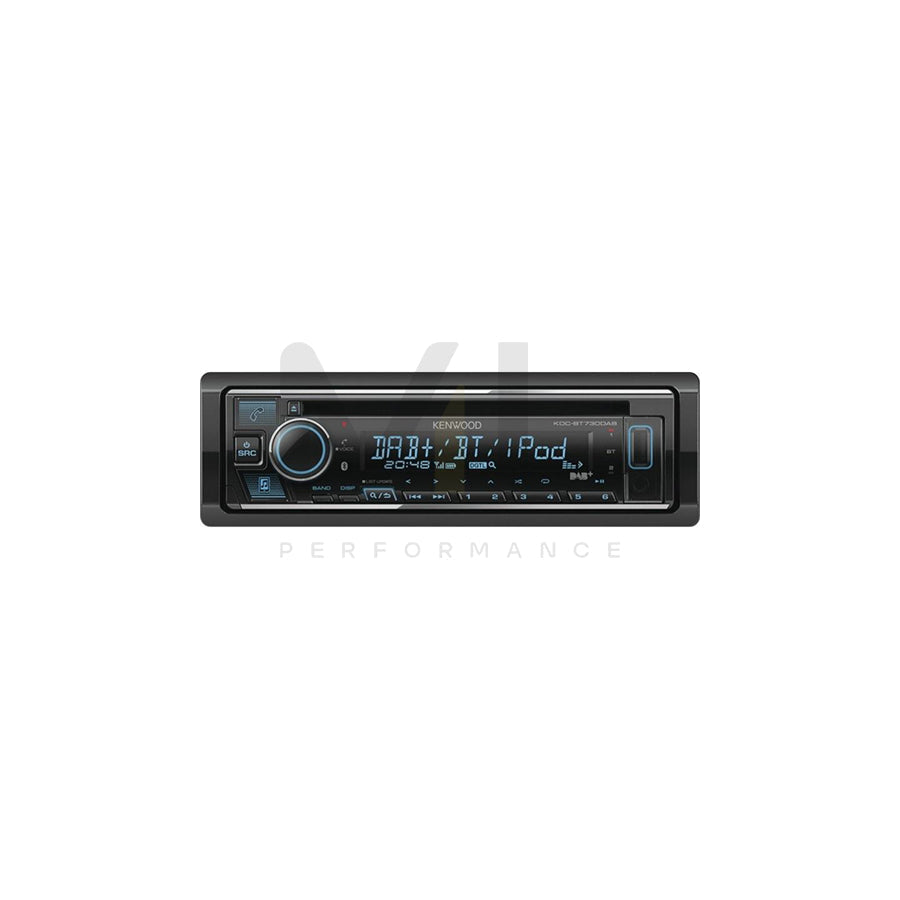 KENWOOD KDC-BT730DAB Car stereo 1 DIN, LCD, 14.4V, AAC, FLAC, MP3, WAV, WMA, with mounting tools