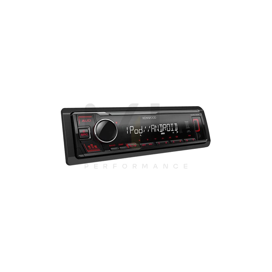 KENWOOD KMM-BT205 Car stereo 1 DIN, AOA 2.0, Made for iPod/iPhone, 14.4V, AAC, FLAC, MP3, WAV, WMA, Spotify App Link