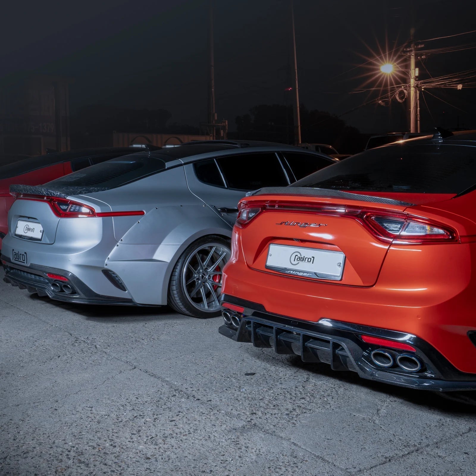 Adro A12A30-1502 KIA Stinger Carbon Fibre Rear Trunk Lip Spoiler V2 (2018+)