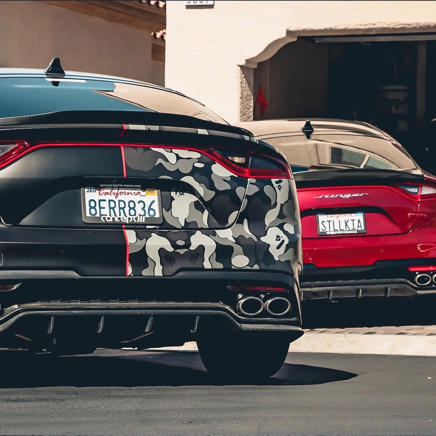Adro A12A30-1502 KIA Stinger Carbon Fibre Rear Trunk Lip Spoiler V2 (2018+)