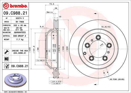 TOURMAX BCF-428 Disc Brake Caliper Repair Kit