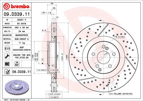 HERTH+BUSS JAKOPARTS J3281042 Disc Brake Caliper Repair Kit