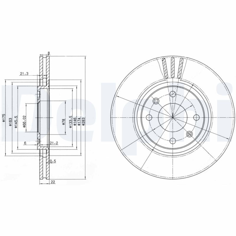 WABCO 4254580510 Pretensioning Cylinder