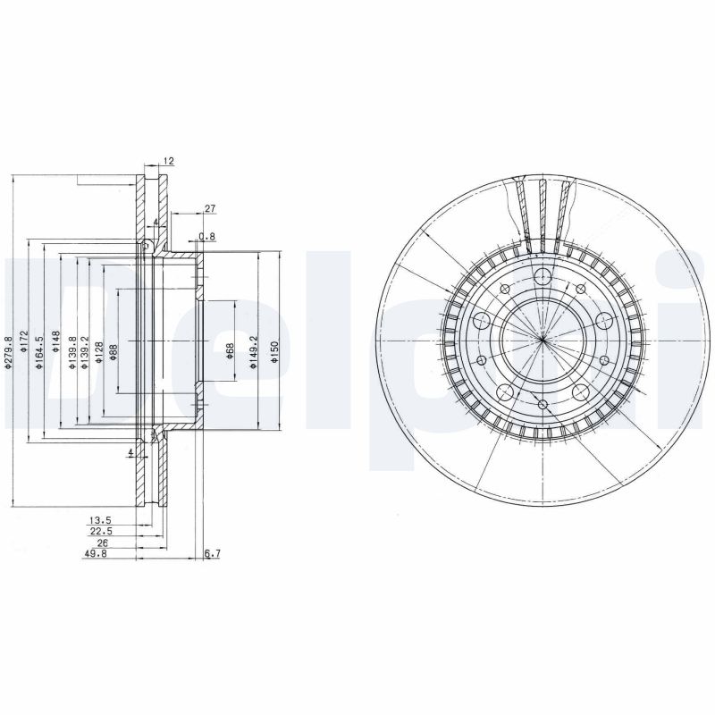 WABCO 7234079208 Pretensioning Cylinder