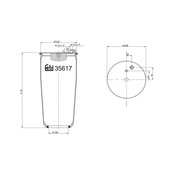 FEBI FE35617 Air Suspension Bellow