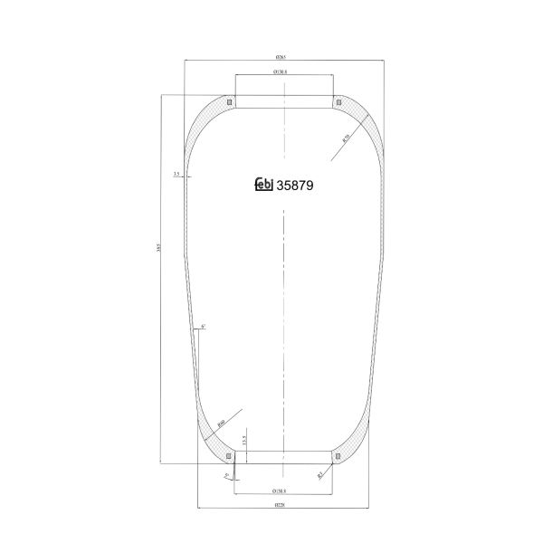 FEBI FE35879 Air Suspension Bellow