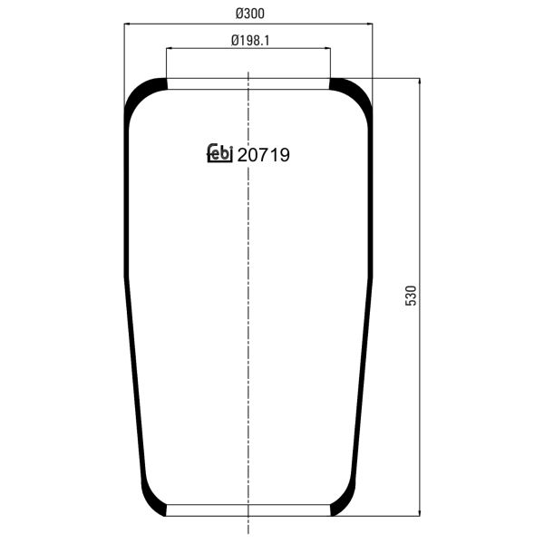 FEBI FE20719 Air Suspension Bellow