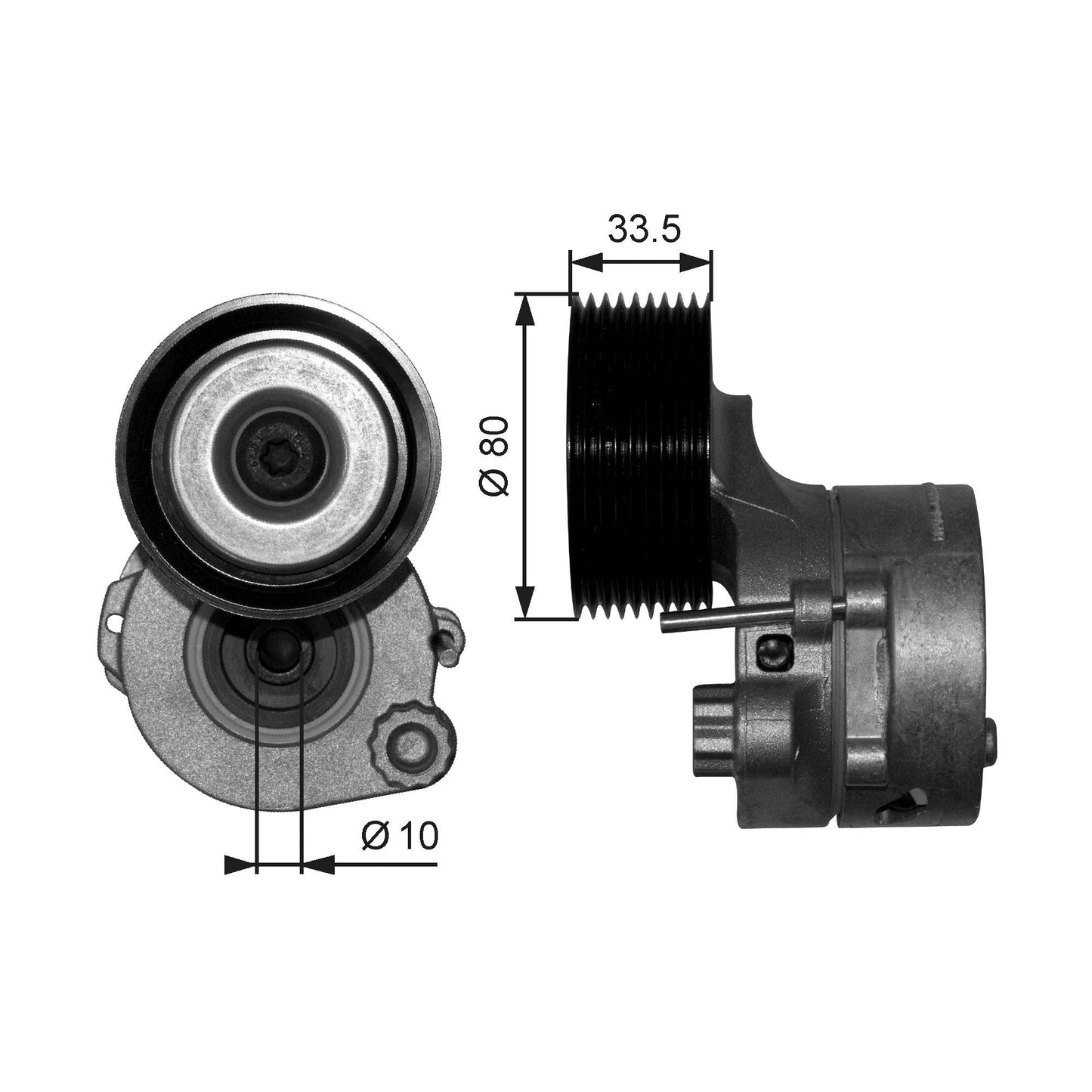 GATES GATT38561 V-Ribbed Belt Tensioner Lever