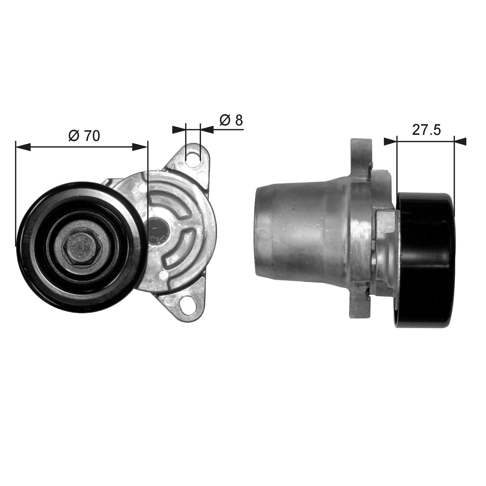GATES GATT38454 V-Ribbed Belt Tensioner Lever