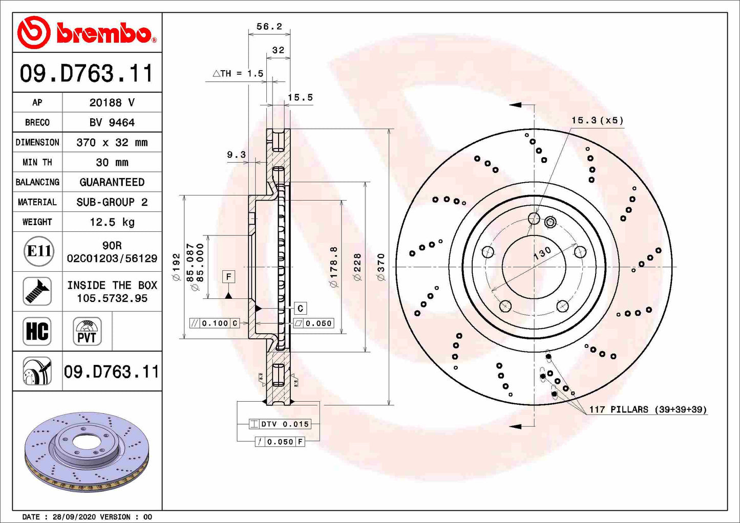 HERTH+BUSS JAKOPARTS J3283039 Disc Brake Caliper Repair Kit