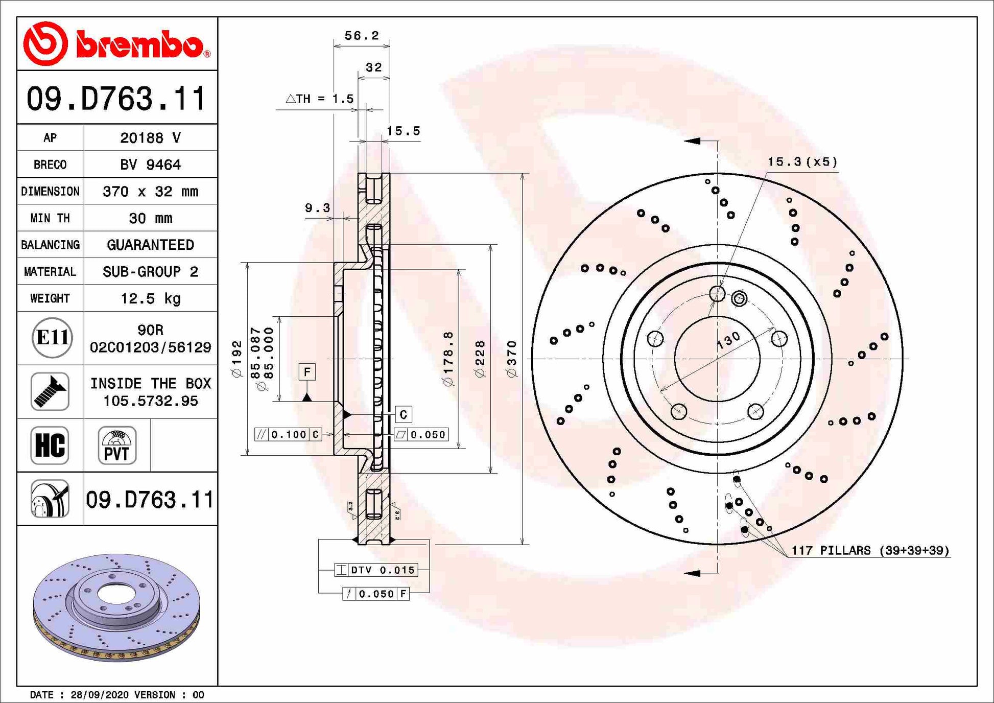 HERTH+BUSS JAKOPARTS J3283039 Disc Brake Caliper Repair Kit