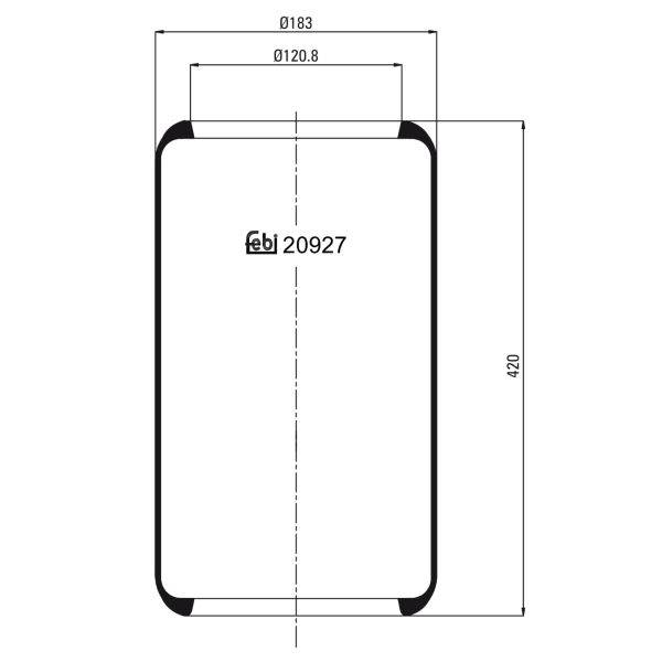 FEBI FE20927 Air Suspension Bellow