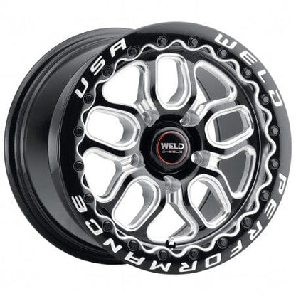 Weld S907B0022P46 Laguna Beadlock S907 Wheel 15x10 5x120 ET45 BS7.25 Gloss Black MIL - DIA