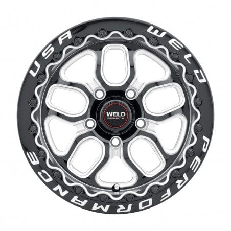 Weld S907B0067P25 Laguna Beadlock S907 Wheel 15x10 5x114.3 ET25 BS6.5 Gloss Black MIL - DIA