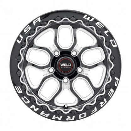 Weld S907B0067P25 Laguna Beadlock S907 Wheel 15x10 5x114.3 ET25 BS6.5 Gloss Black MIL - DIA