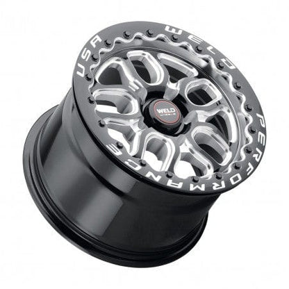 Weld S907B0022P46 Laguna Beadlock S907 Wheel 15x10 5x120 ET45 BS7.25 Gloss Black MIL - DIA