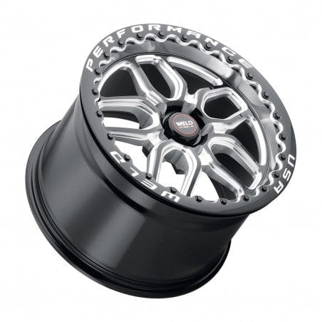 Weld S90770067P25 Laguna Beadlock S907 Wheel 17x10 5x114.3 ET25 BS6.5 Gloss Black MIL - DIA