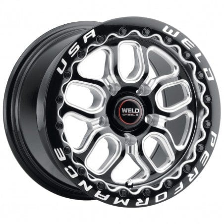 Weld S907B0067P25 Laguna Beadlock S907 Wheel 15x10 5x114.3 ET25 BS6.5 Gloss Black MIL - DIA