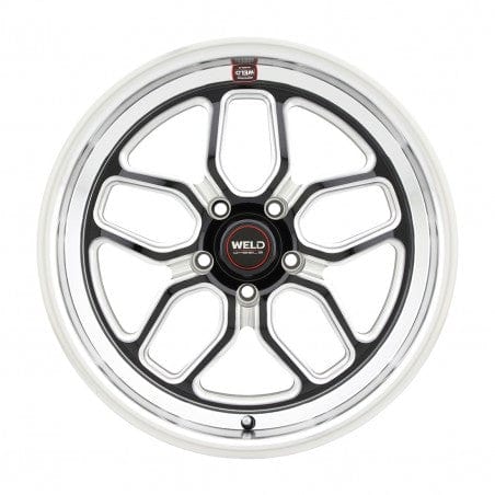 Weld S10788063450 Laguna S107 Wheel 18x8 5x120.65 ET0 BS4.5 Gloss Black MIL - DIA
