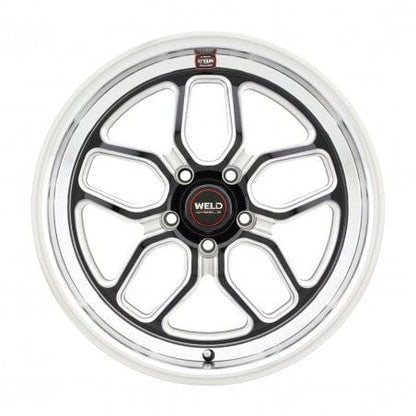 Weld S10788063450 Laguna S107 Wheel 18x8 5x120.65 ET0 BS4.5 Gloss Black MIL - DIA