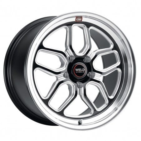 Weld S10788063450 Laguna S107 Wheel 18x8 5x120.65 ET0 BS4.5 Gloss Black MIL - DIA