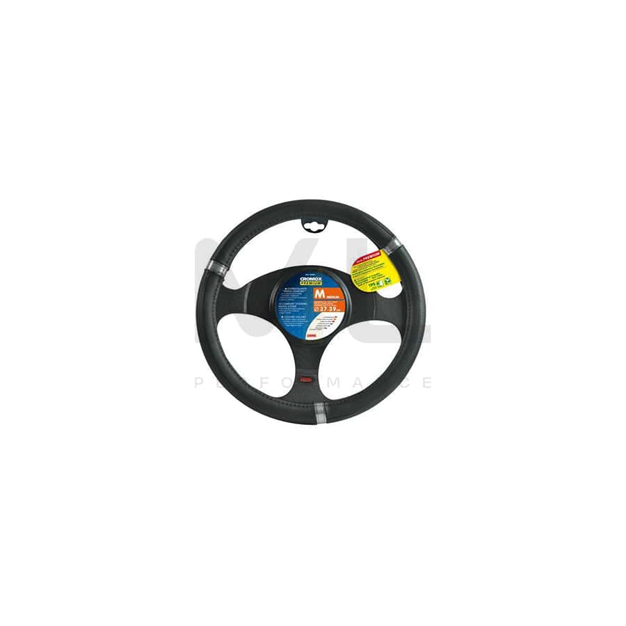 LAMPA Cromox 33065 Steering wheel cover Black, Ø: 37-39cm, TPE (thermoplastic elastomer)